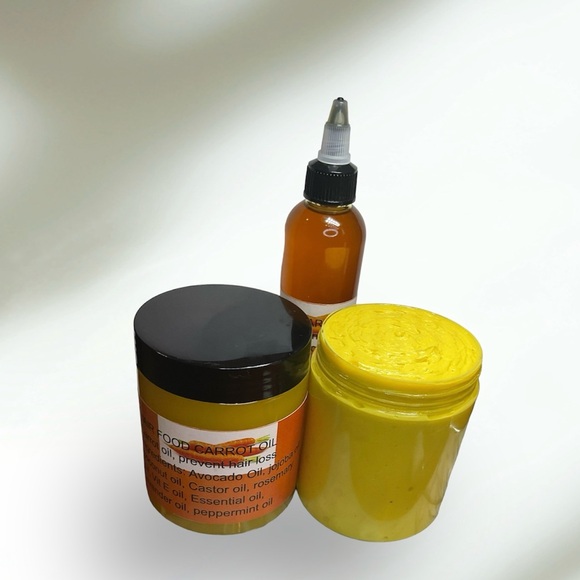 CARROT OIL, AND HAIR POMADE, CARROT HAIR BUTTER. - Picture 8 of 9